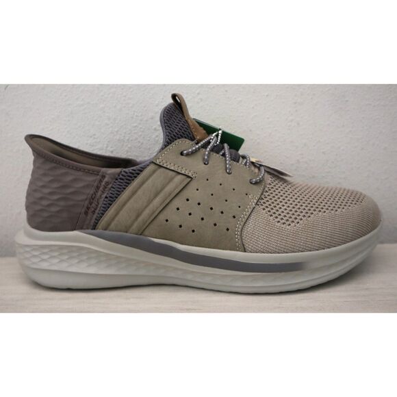 Skechers 210811 Men’s Sz 11M Taupe Slade-Ocon Relaxed Fit Slip-In Shoes - Picture 7 of 14